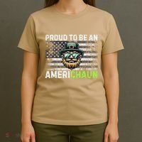 Proud To Be An Americhaun Irish American Leprechaun Funny T-Shirt thumb 4