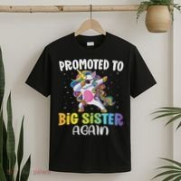 Promoted To Big Sister Again Sister Unicorn T-Shirt thumb 2