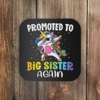Promoted To Big Sister Again Sister Unicorn Coaster thumb 0