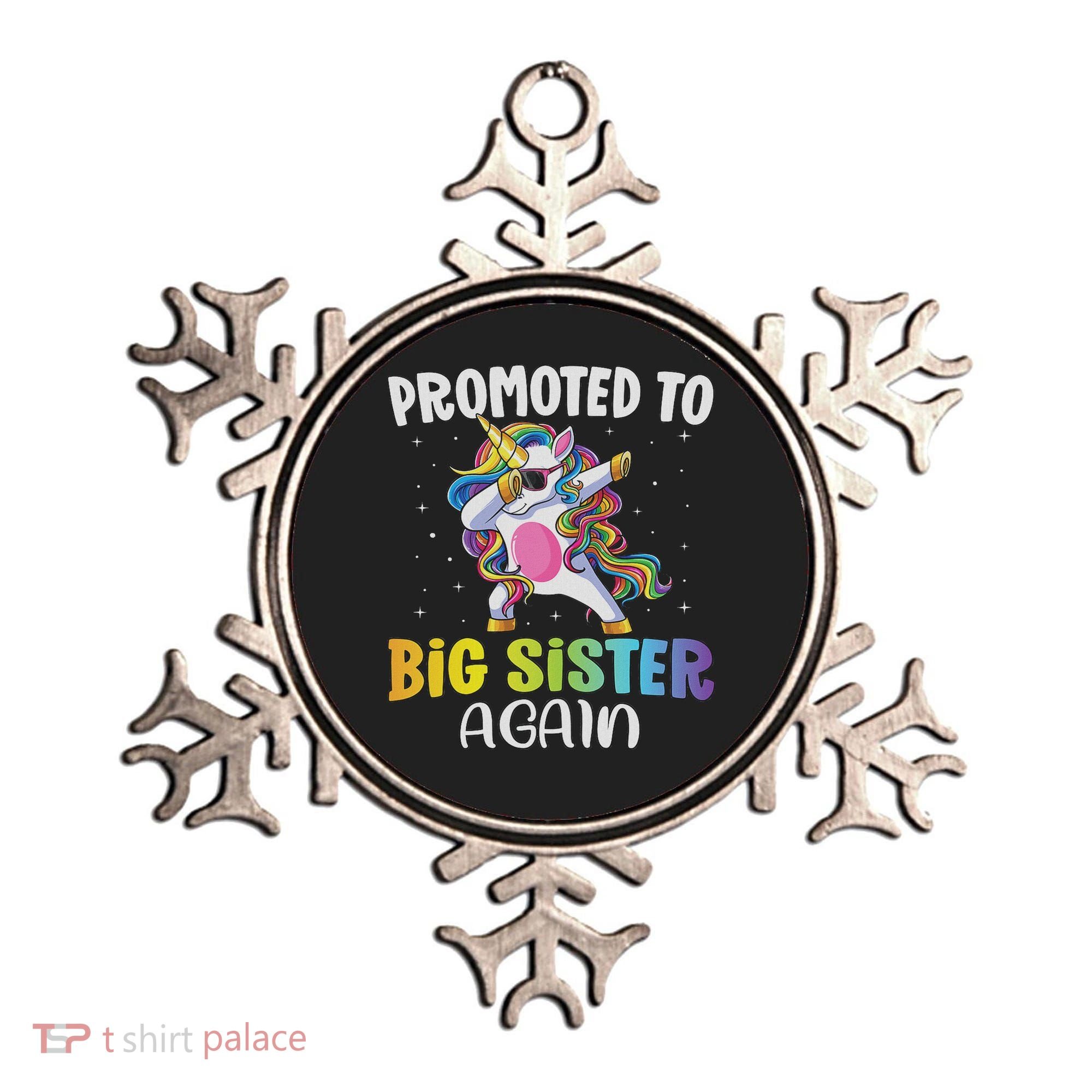 Promoted To Big Sister Again Sister Unicorn Ornament