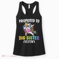 Promoted To Big Sister Again Sister Unicorn Women's Tank Top thumb 0