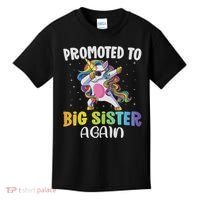 Promoted To Big Sister Again Sister Unicorn Kids T-Shirt thumb 0