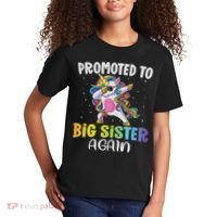 Promoted To Big Sister Again Sister Unicorn Kids T-Shirt thumb 2