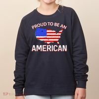 Proud To Be An American Women's Sweatshirt thumb 0