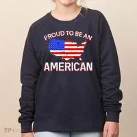 Proud To Be An American Women's Sweatshirt thumb 0