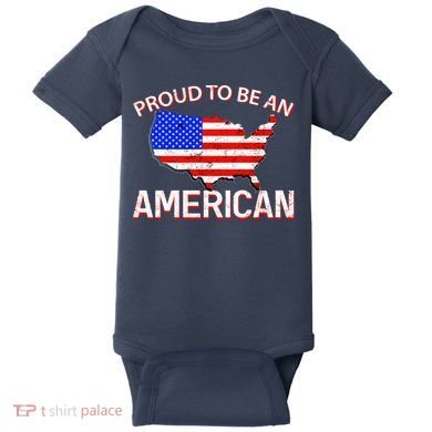 Proud To Be An American Baby Bodysuit