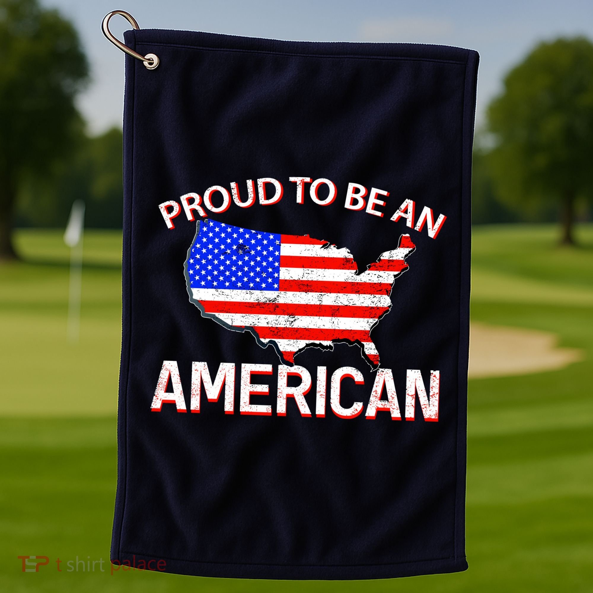 Proud To Be An American Golf Towel