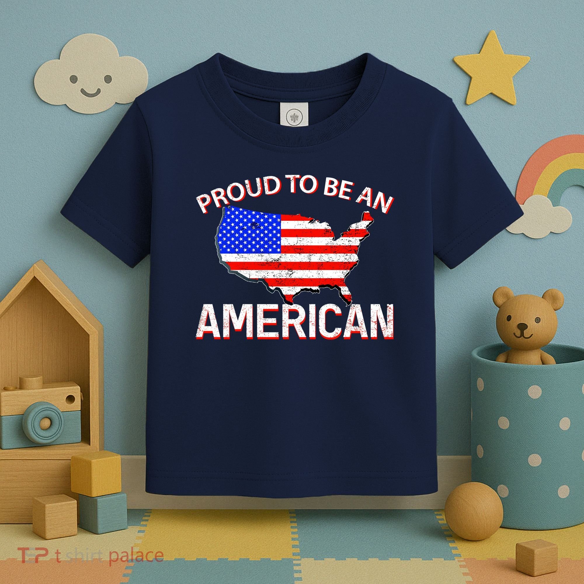 Proud To Be An American Toddler T-Shirt