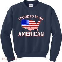 Proud To Be An American Kids Sweatshirt thumb 0