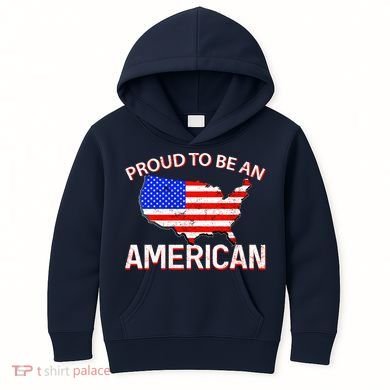 Proud To Be An American Kids Hoodie