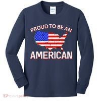 Proud To Be An American Kids Long Sleeve Shirt thumb 0