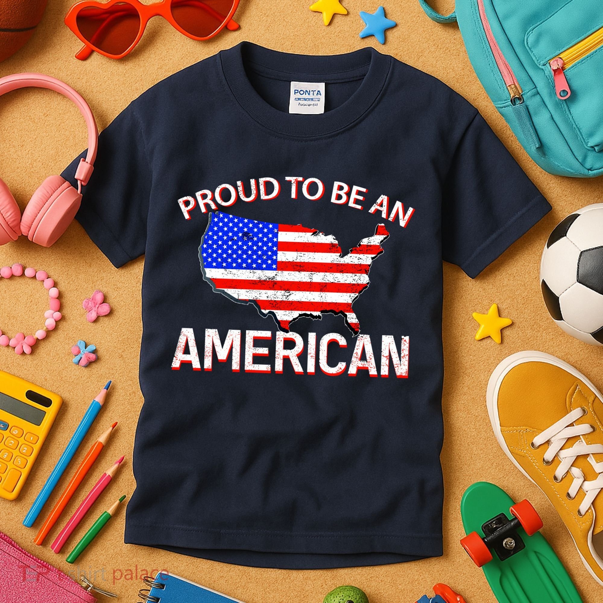 Proud To Be An American Kids T-Shirt