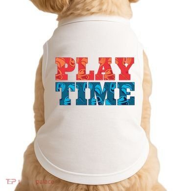 Play Time Baseball Doggie Tank
