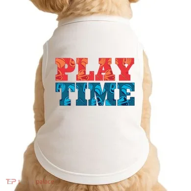 Play Time Baseball Doggie Tank