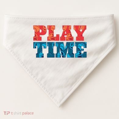 Play Time Baseball USA-Made Doggie Bandana