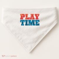 Play Time Baseball USA-Made Doggie Bandana thumb 0