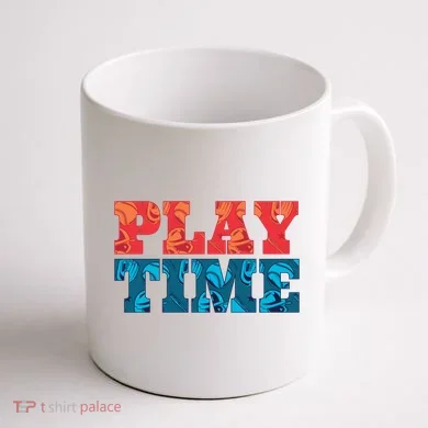 Play Time Baseball Coffee Mug back