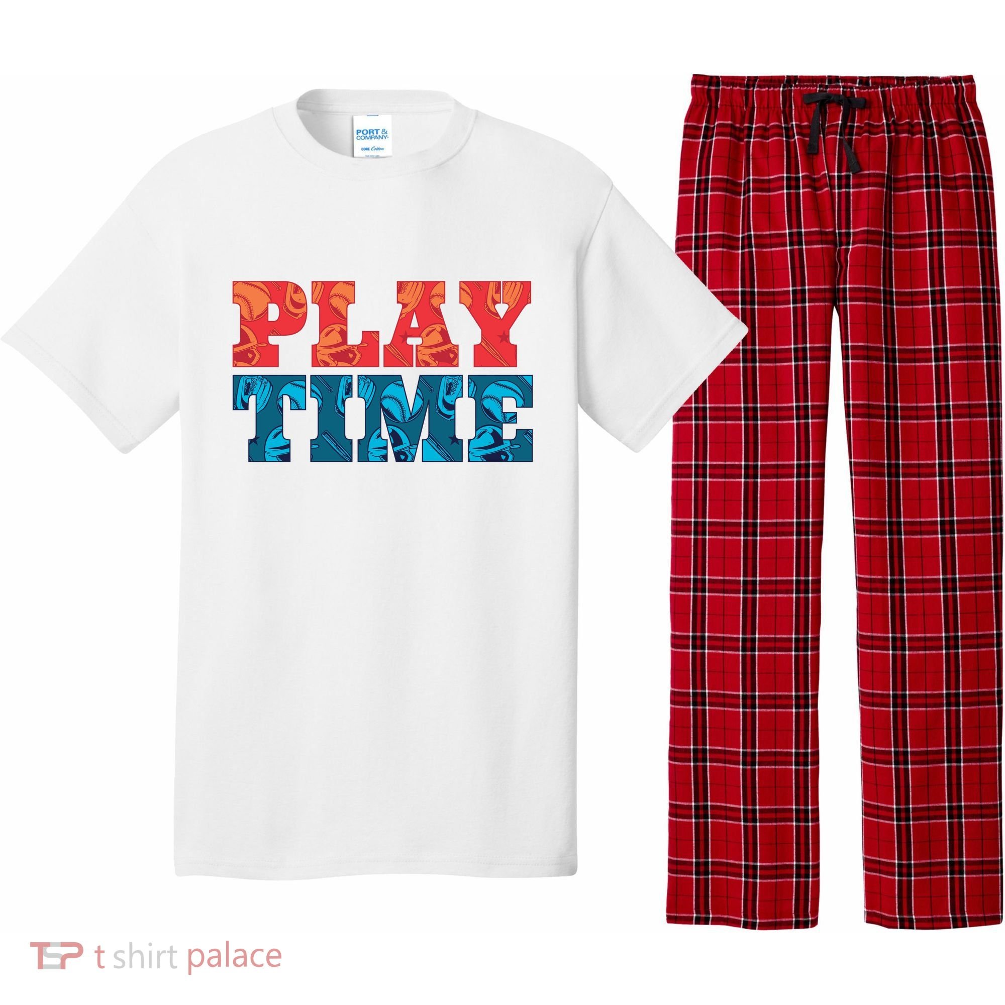 Play Time Baseball Pajama Set