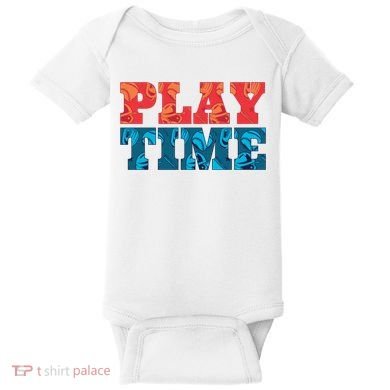 Play Time Baseball Baby Bodysuit