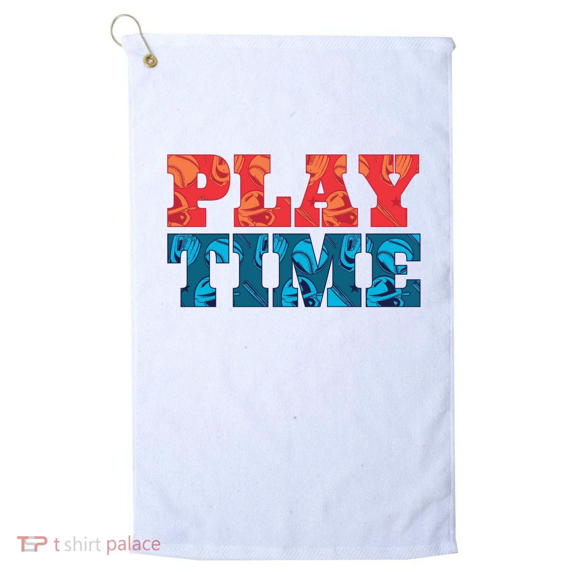 Play Time Baseball Golf Towel