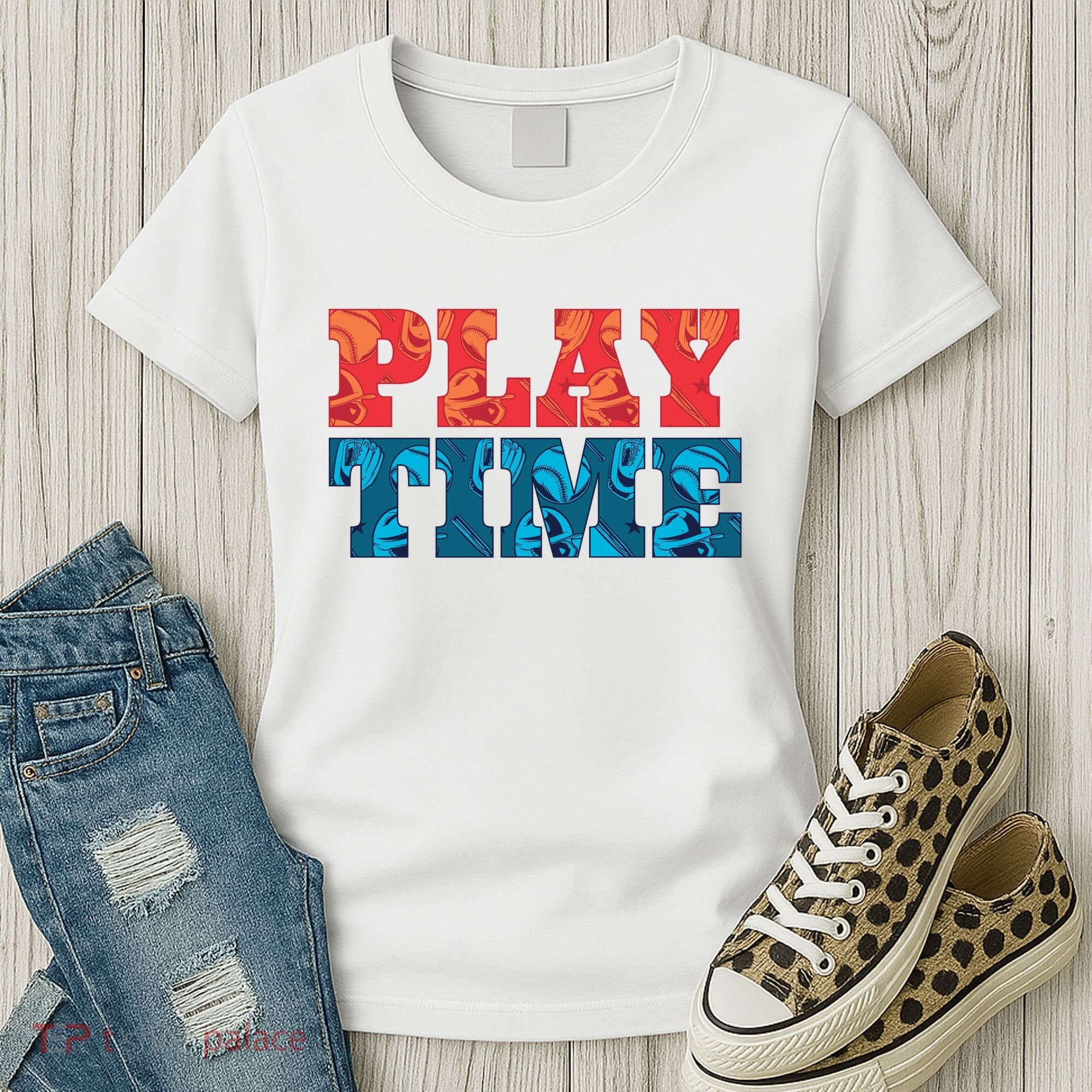 Play Time Baseball Women's T-Shirt