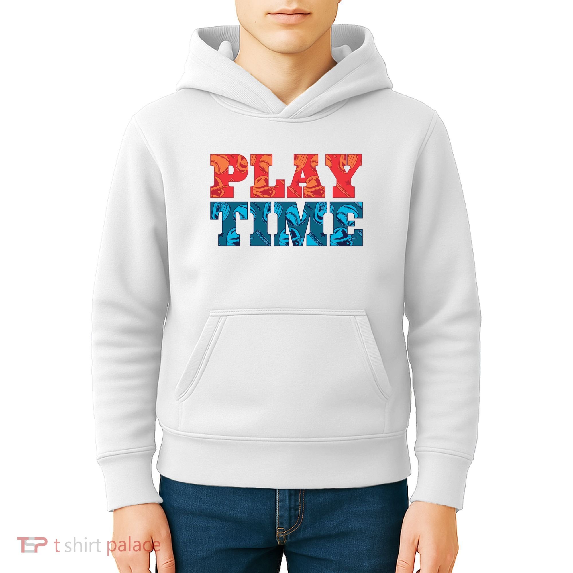 Play Time Baseball Kids Hoodie