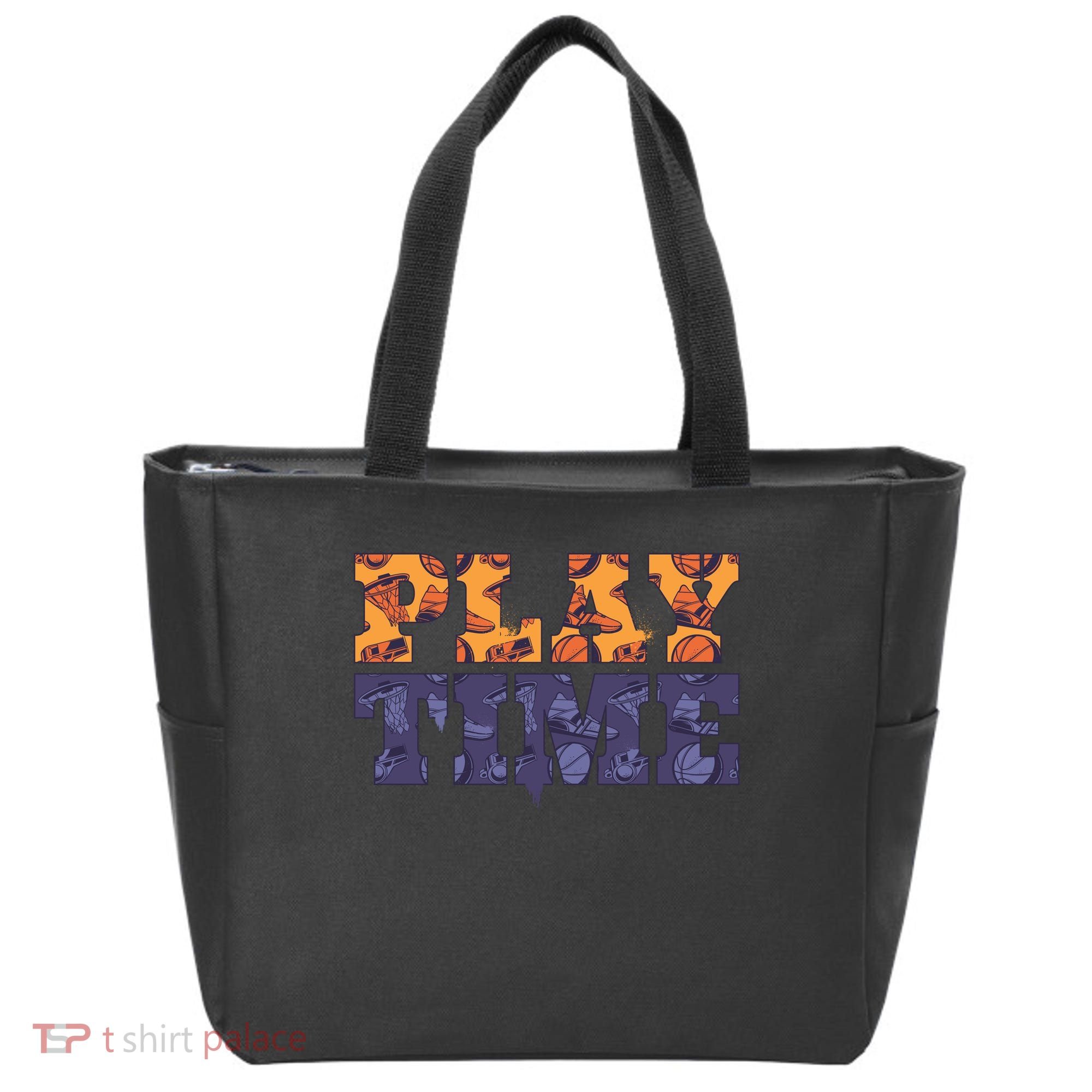Play Time Basketball Tote Bag