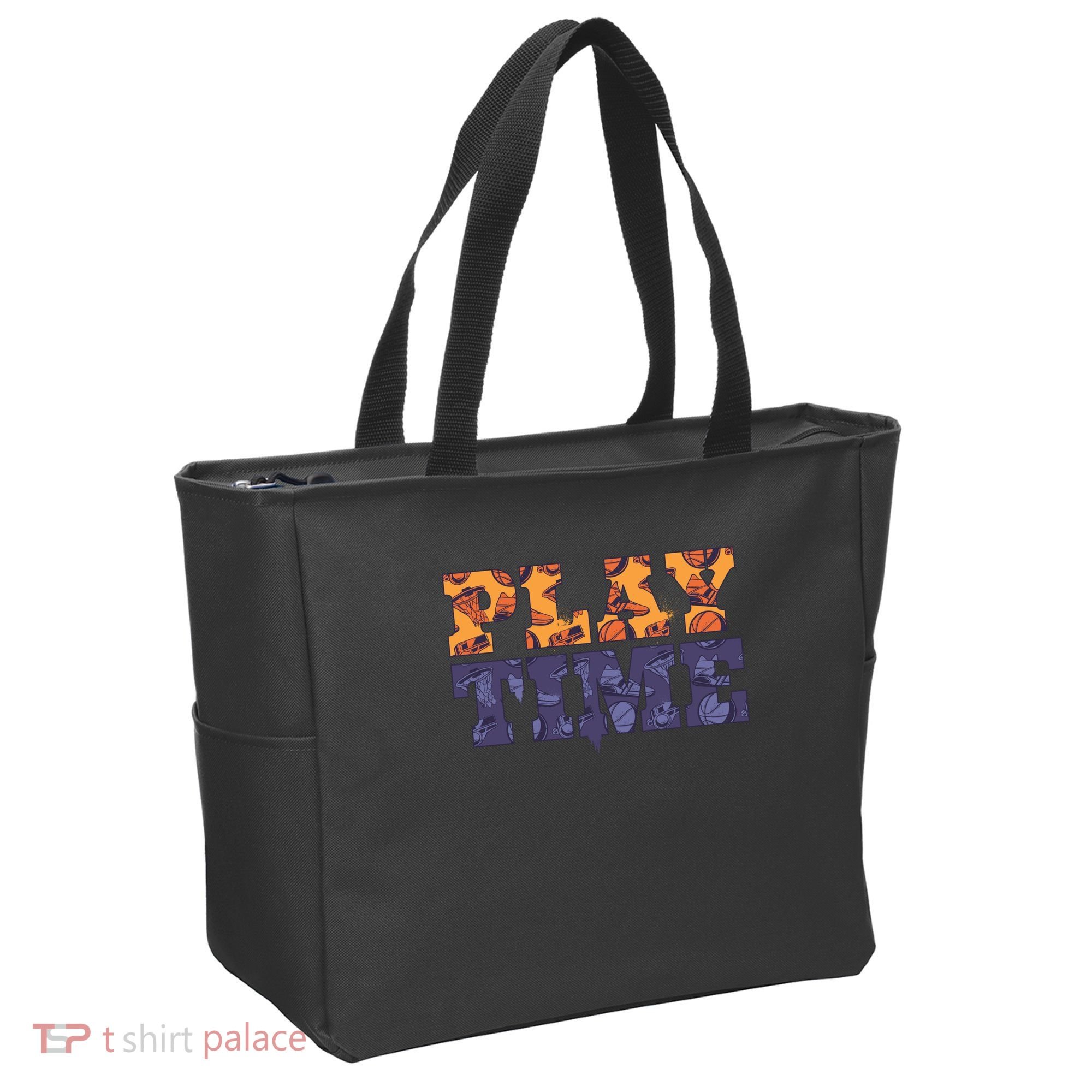 Play Time Basketball Tote Bag