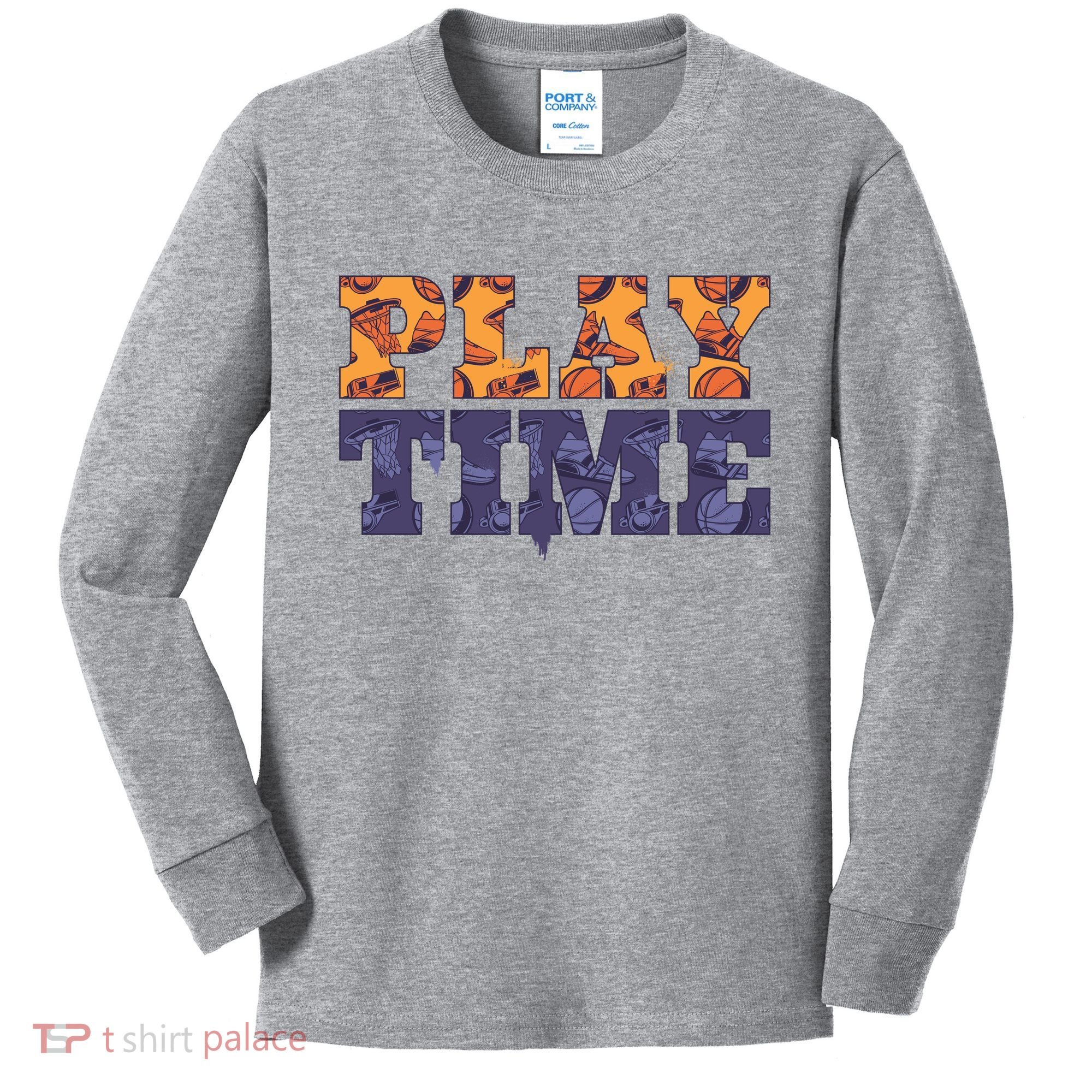 Play Time Basketball Kids Long Sleeve Shirt
