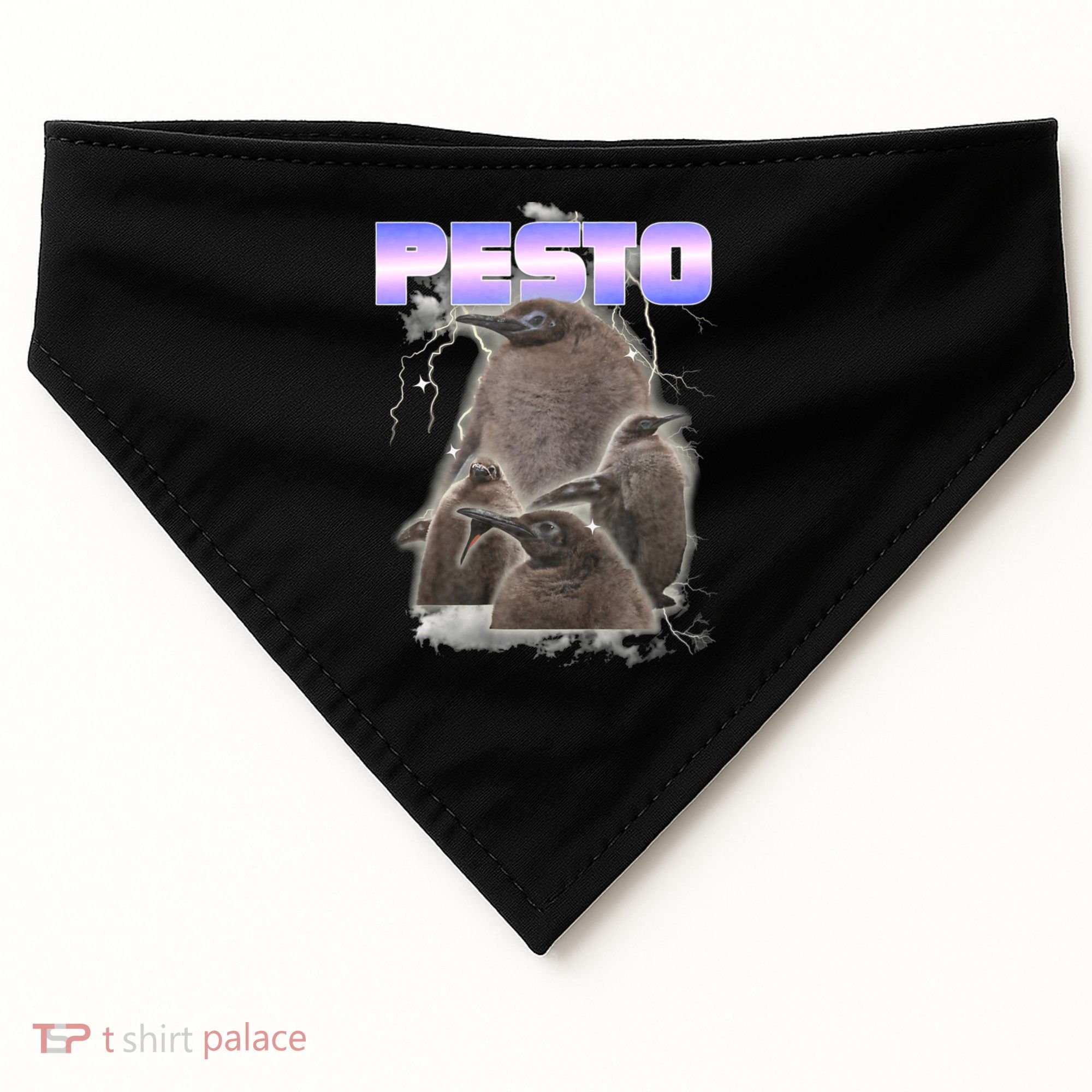 Pesto The Big Penguin Retro USA-Made Doggie Bandana