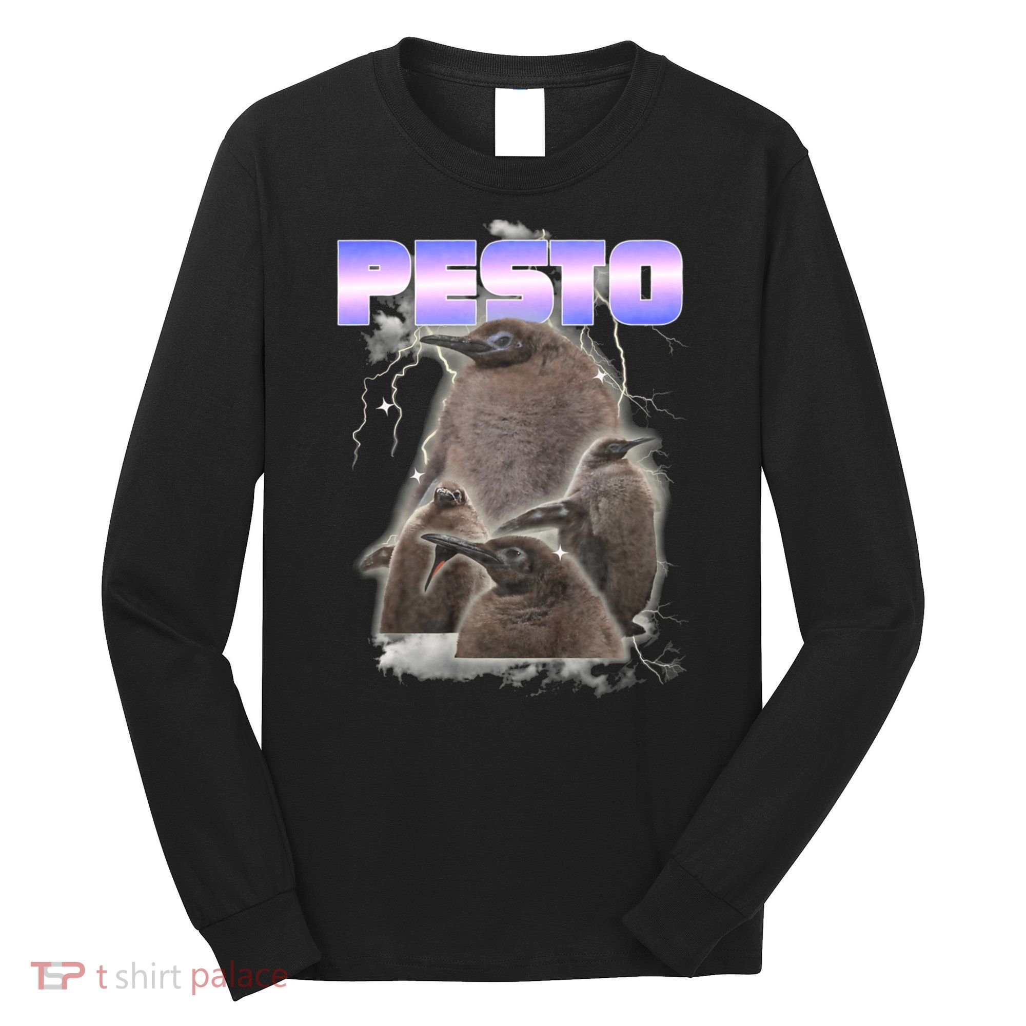 Pesto The Big Penguin Retro Long Sleeve Shirt