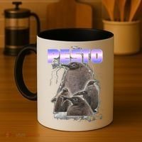 Pesto The Big Penguin Retro Coffee Mug thumb 4