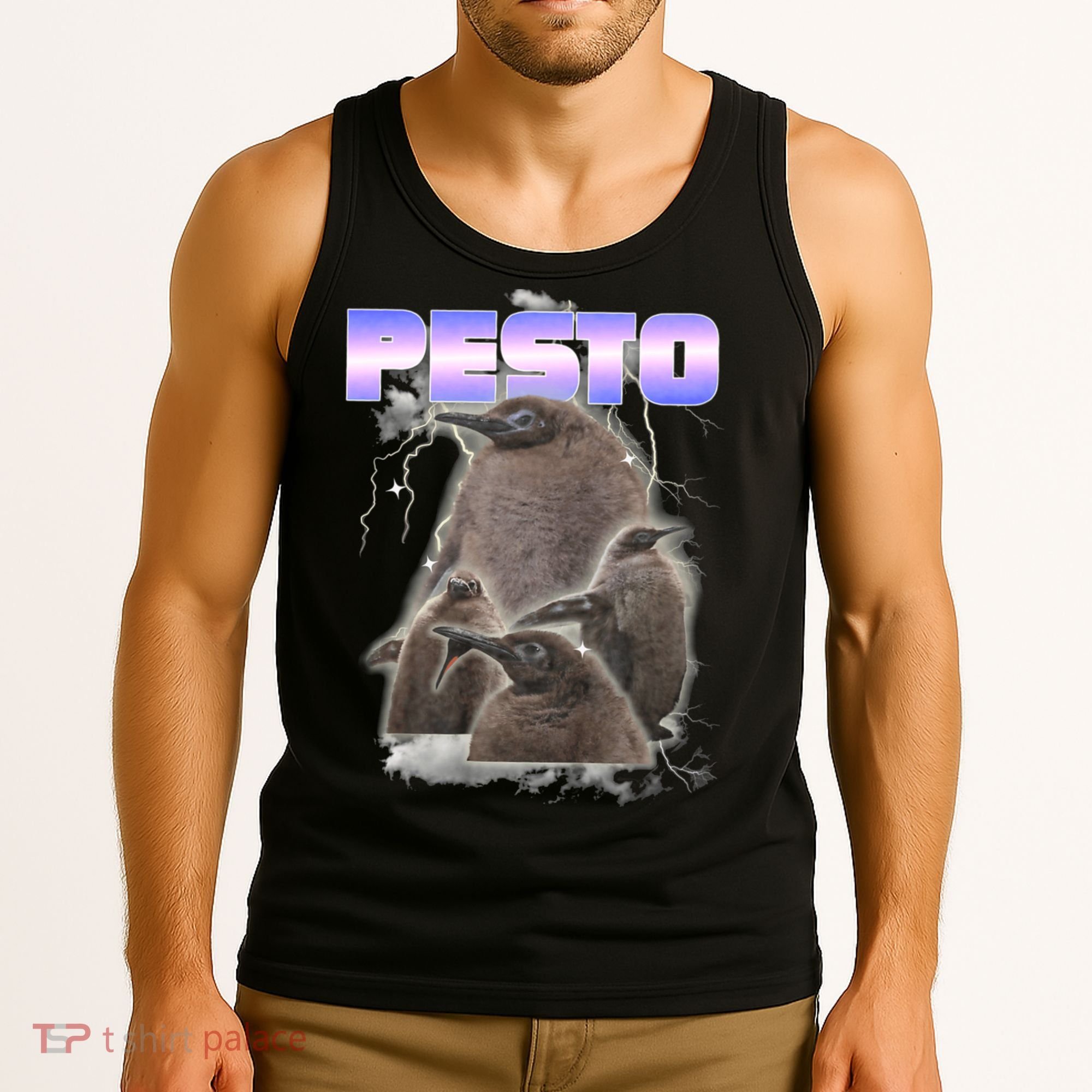 Pesto The Big Penguin Retro Tank Top