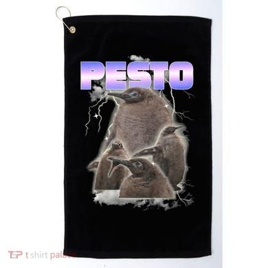 Pesto The Big Penguin Retro Golf Towel