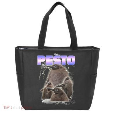 Pesto The Big Penguin Retro Tote Bag