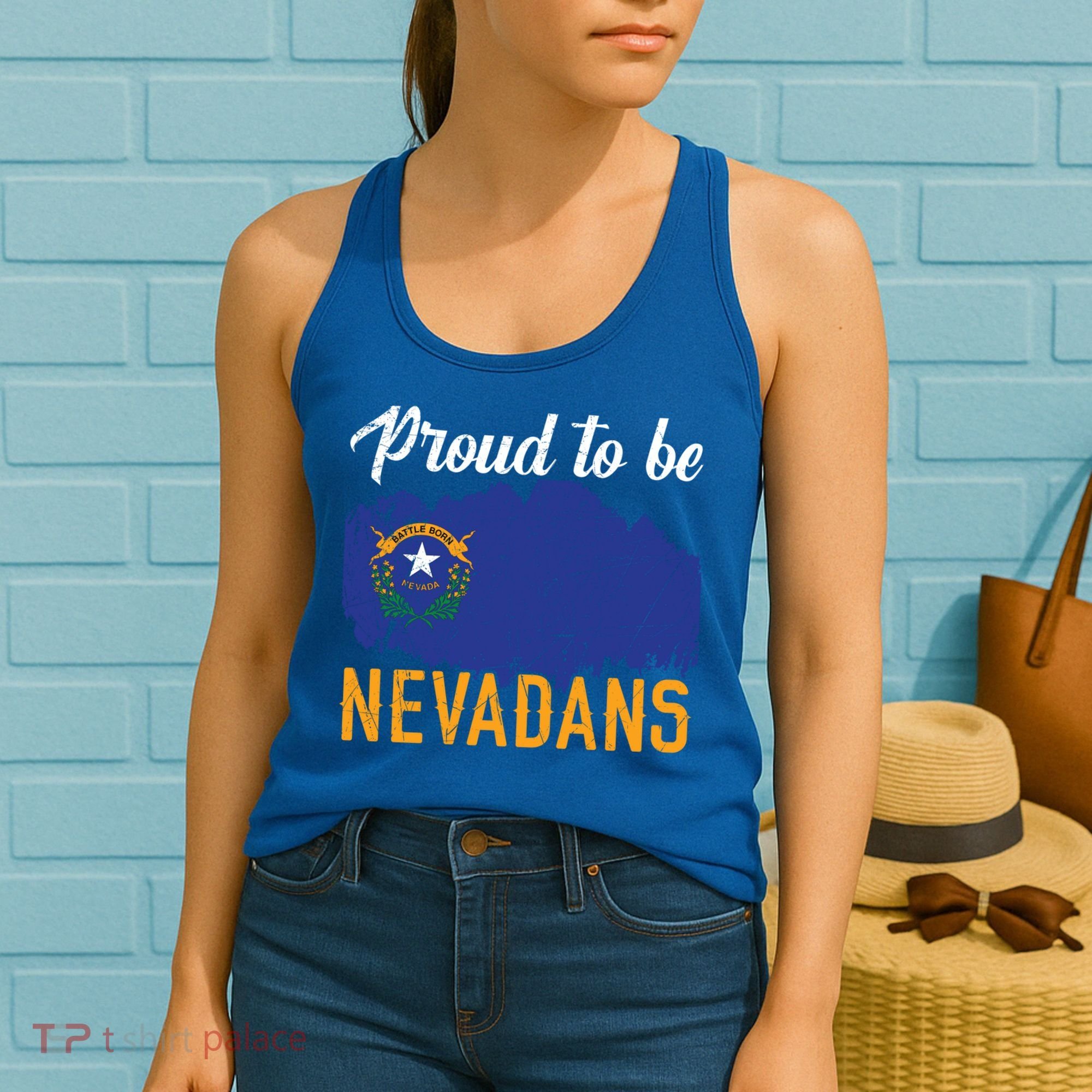 Proud To Be Nevadans Usa America Nevadians I Love Nevada Cool Gift Women's Tank Top