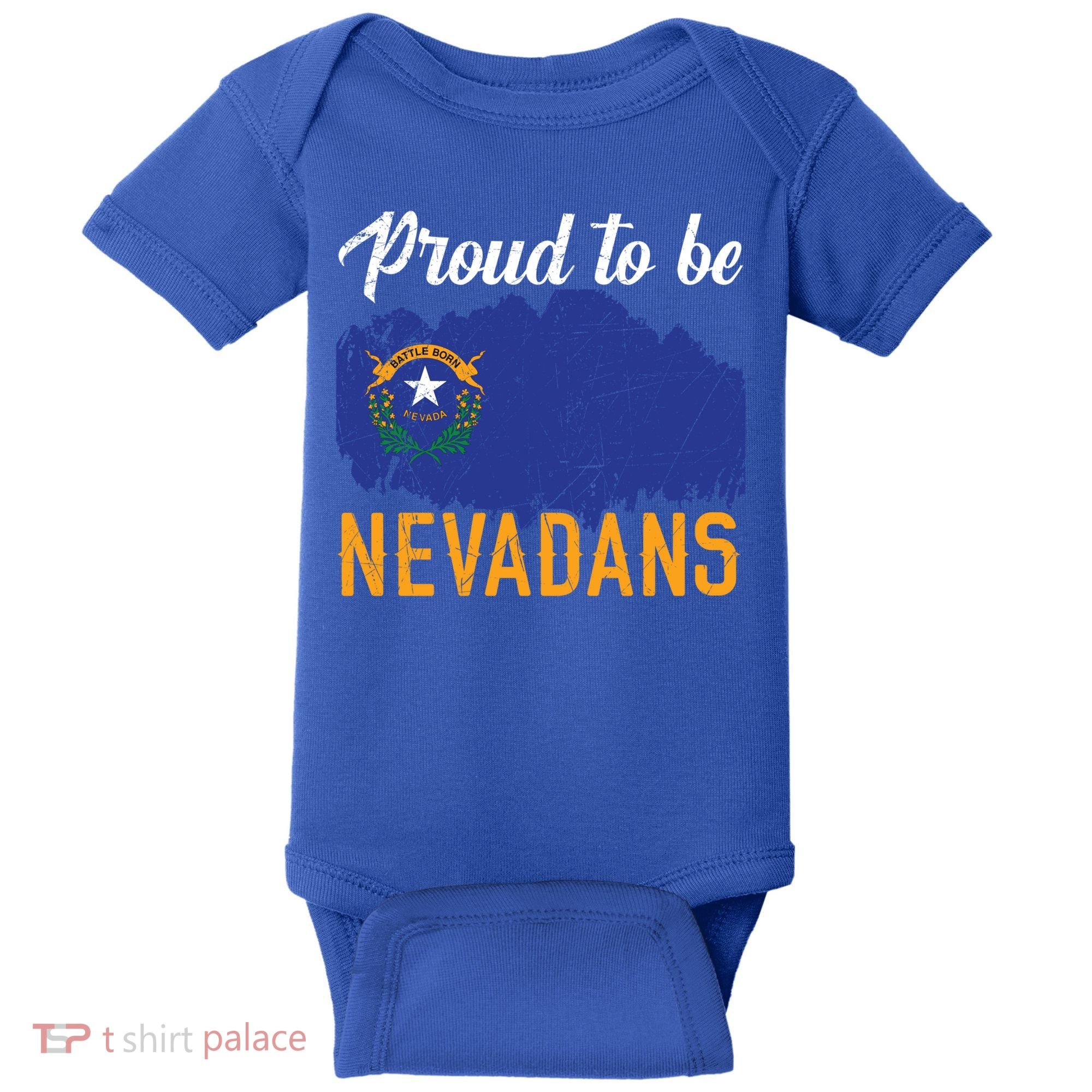 Proud To Be Nevadans Usa America Nevadians I Love Nevada Cool Gift Baby Bodysuit