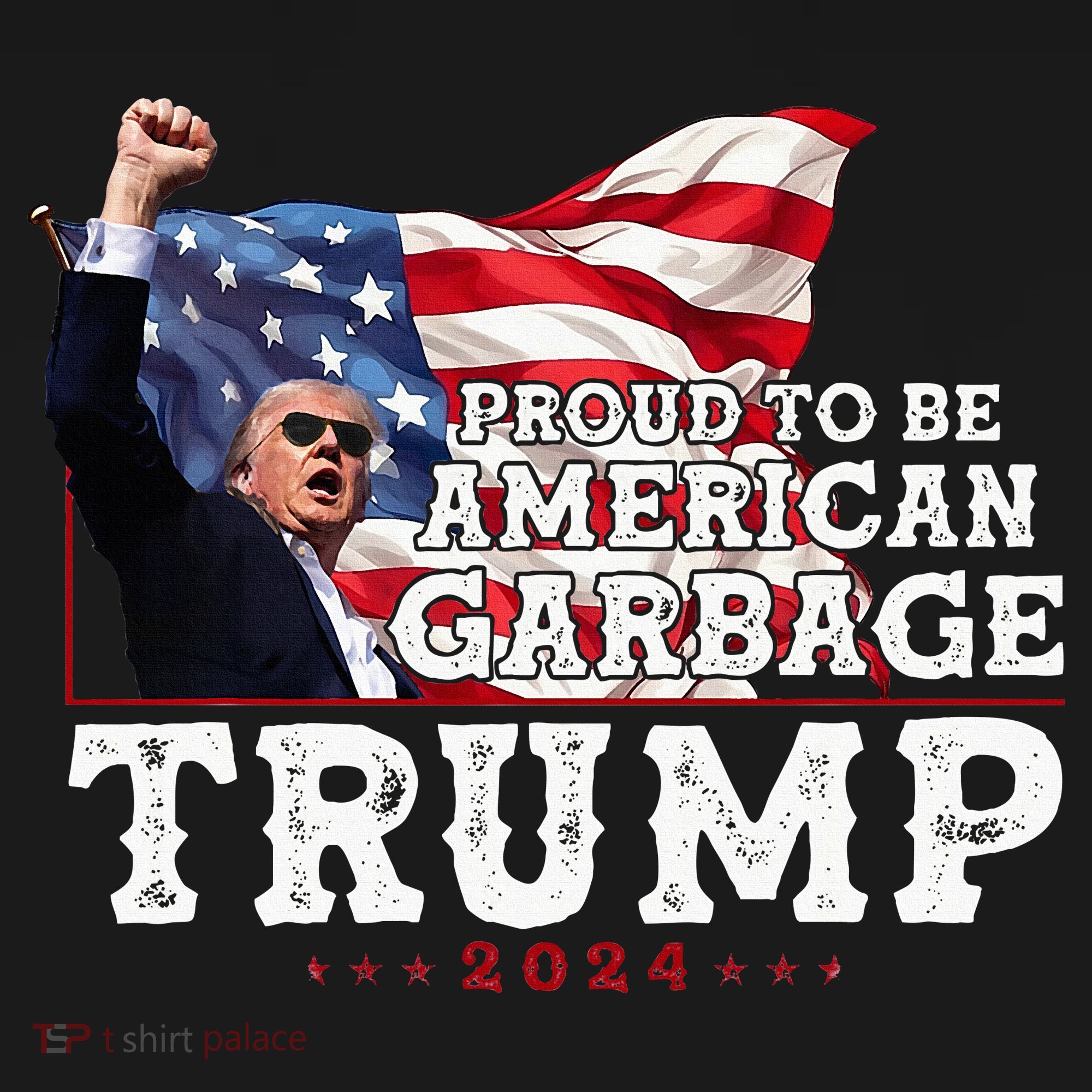 Proud To Be American Garbage & Trump Supporter Vote Trump Women's Hoodie