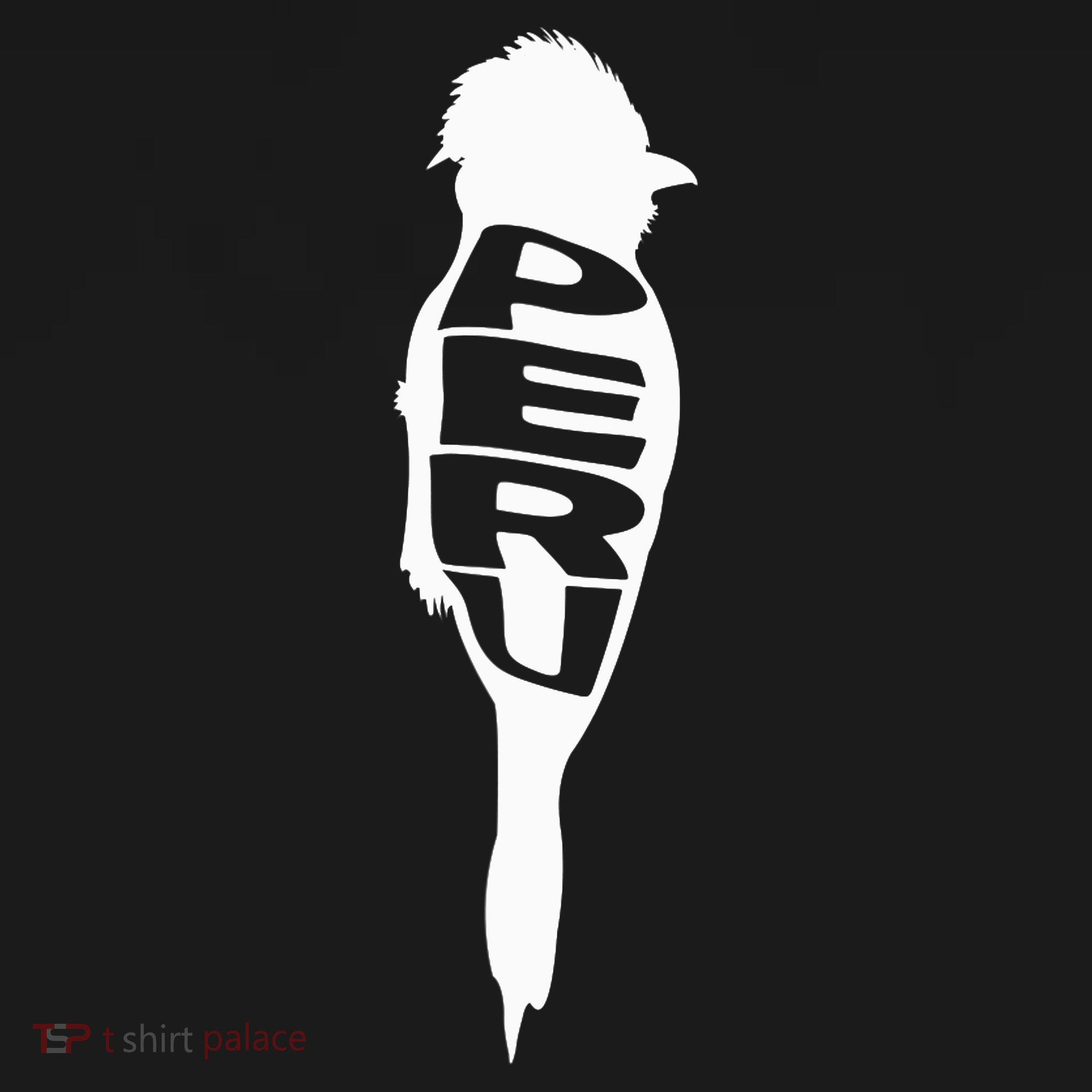 Peru Tunki Bird Word Art - Funny Animal Backpack