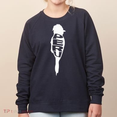 Peru Tunki Bird Word Art - Funny Animal Women's Sweatshirt