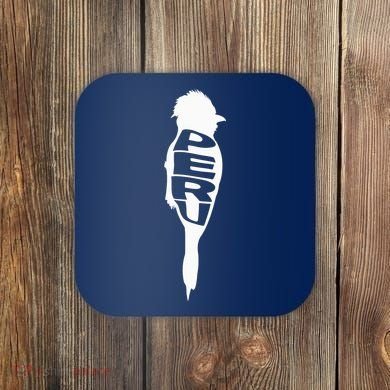 Peru Tunki Bird Word Art - Funny Animal Coaster