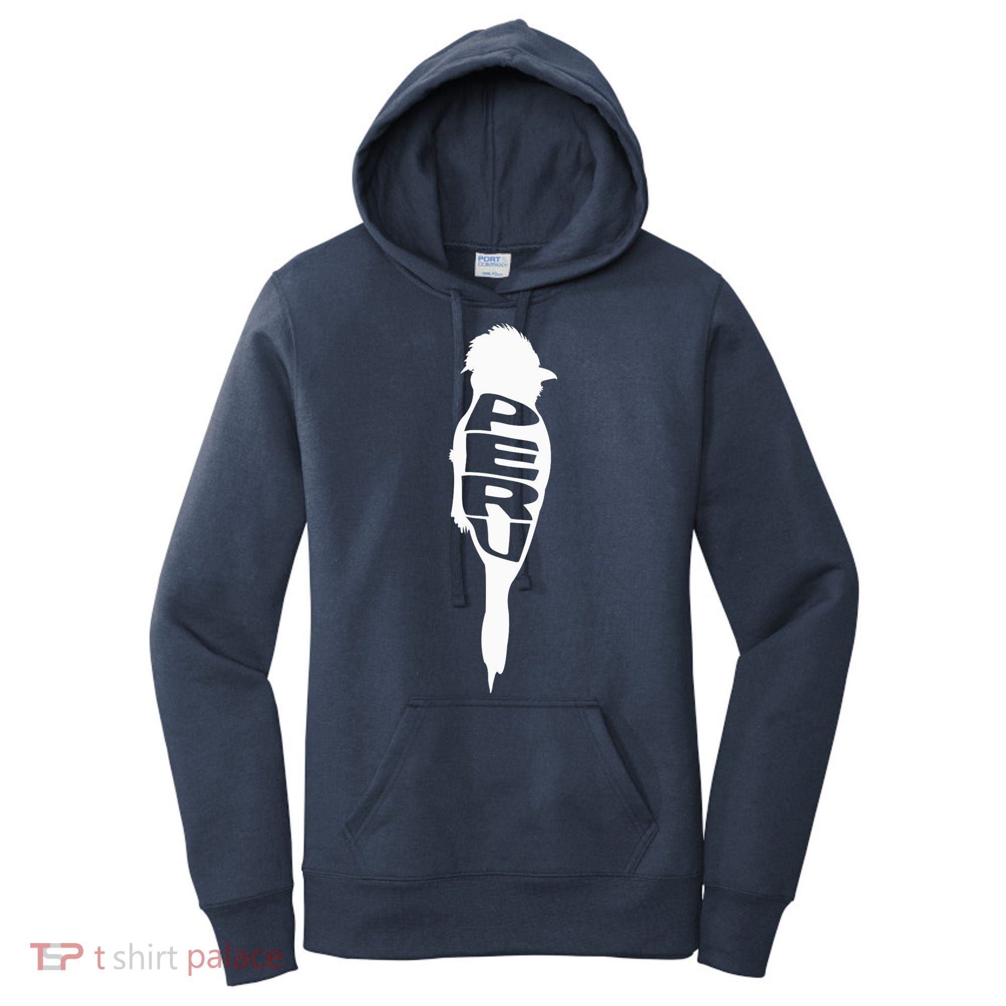 Peru Tunki Bird Word Art - Funny Animal Women's Hoodie