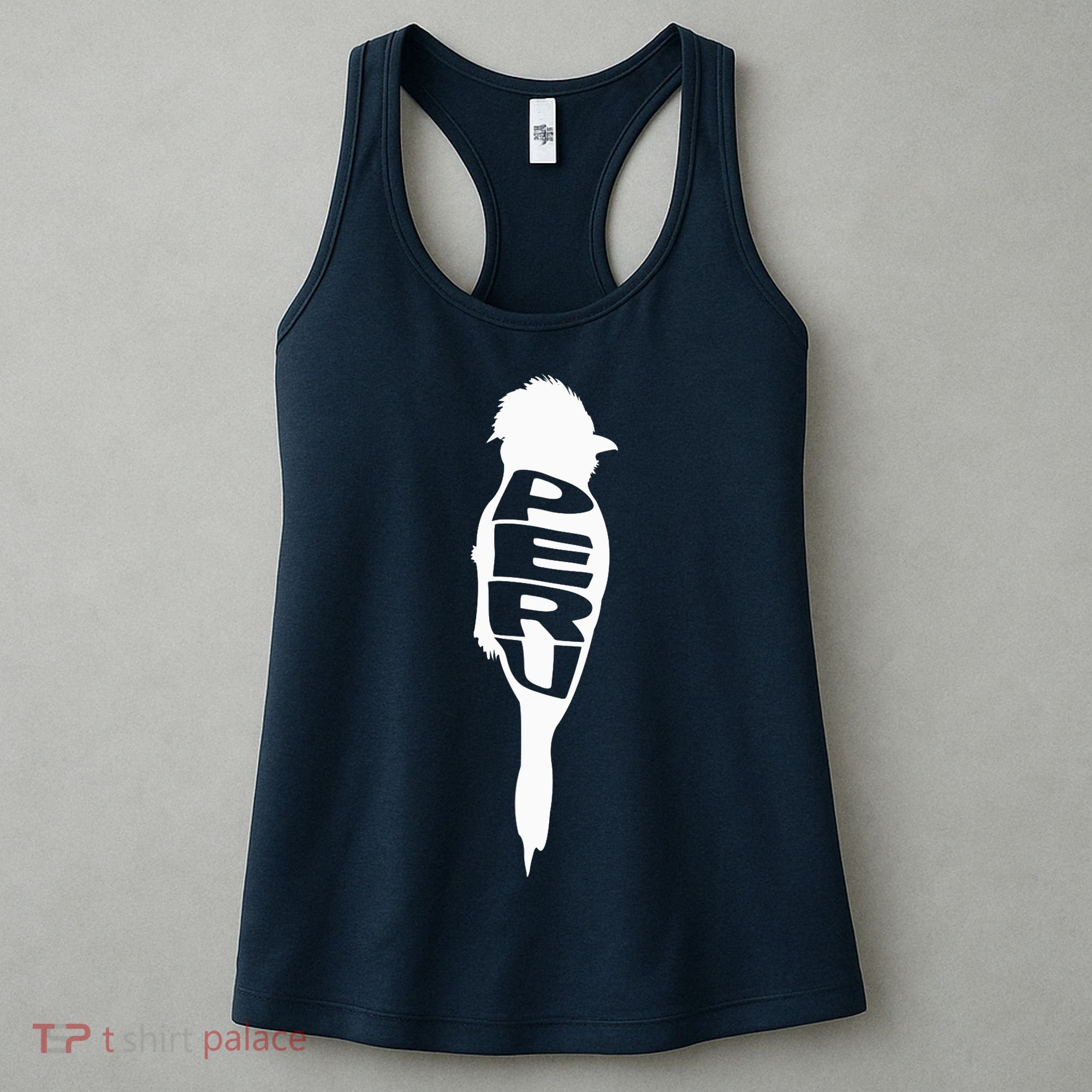 Peru Tunki Bird Word Art - Funny Animal Women's Tank Top