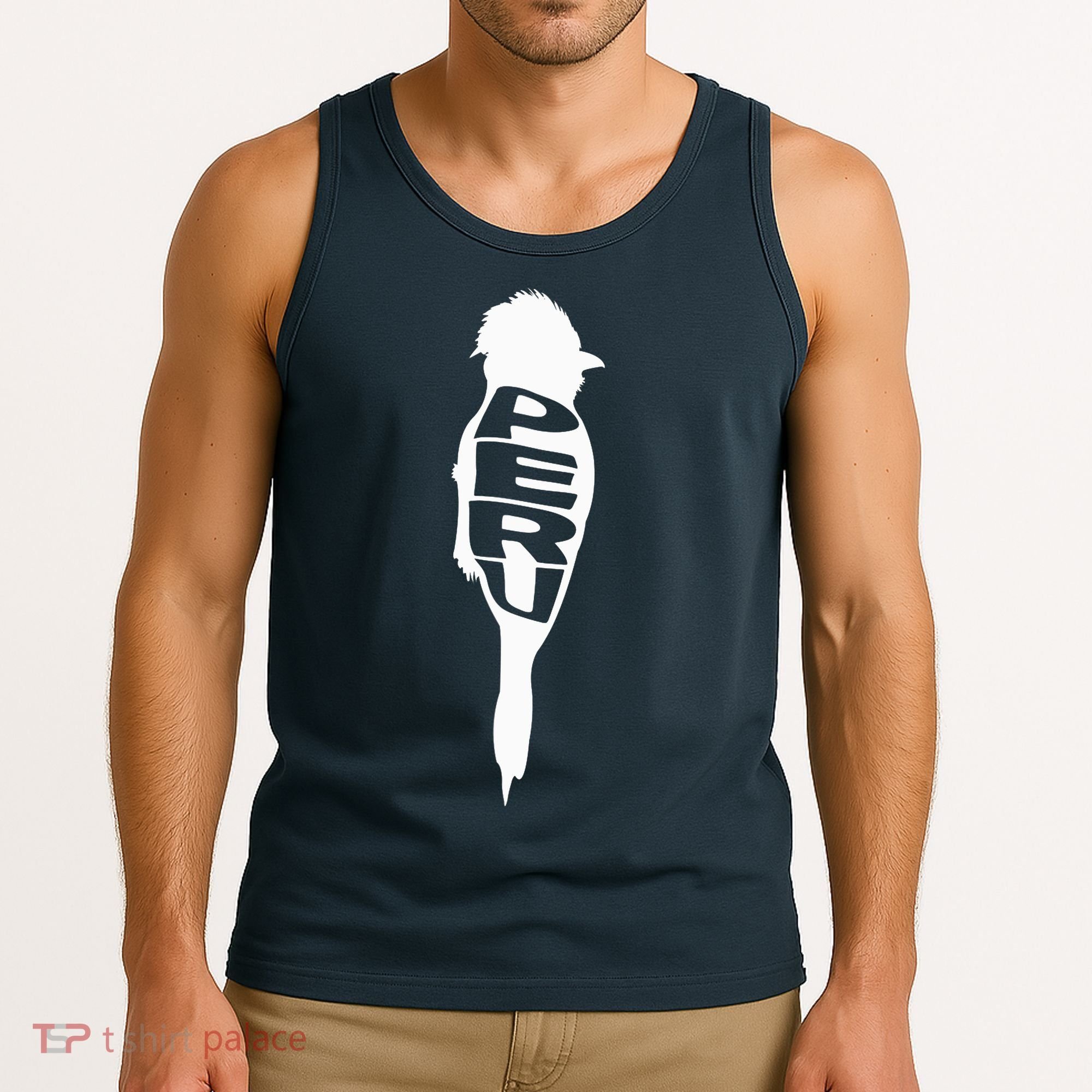 Peru Tunki Bird Word Art - Funny Animal Tank Top