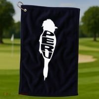Peru Tunki Bird Word Art - Funny Animal Golf Towel thumb 1
