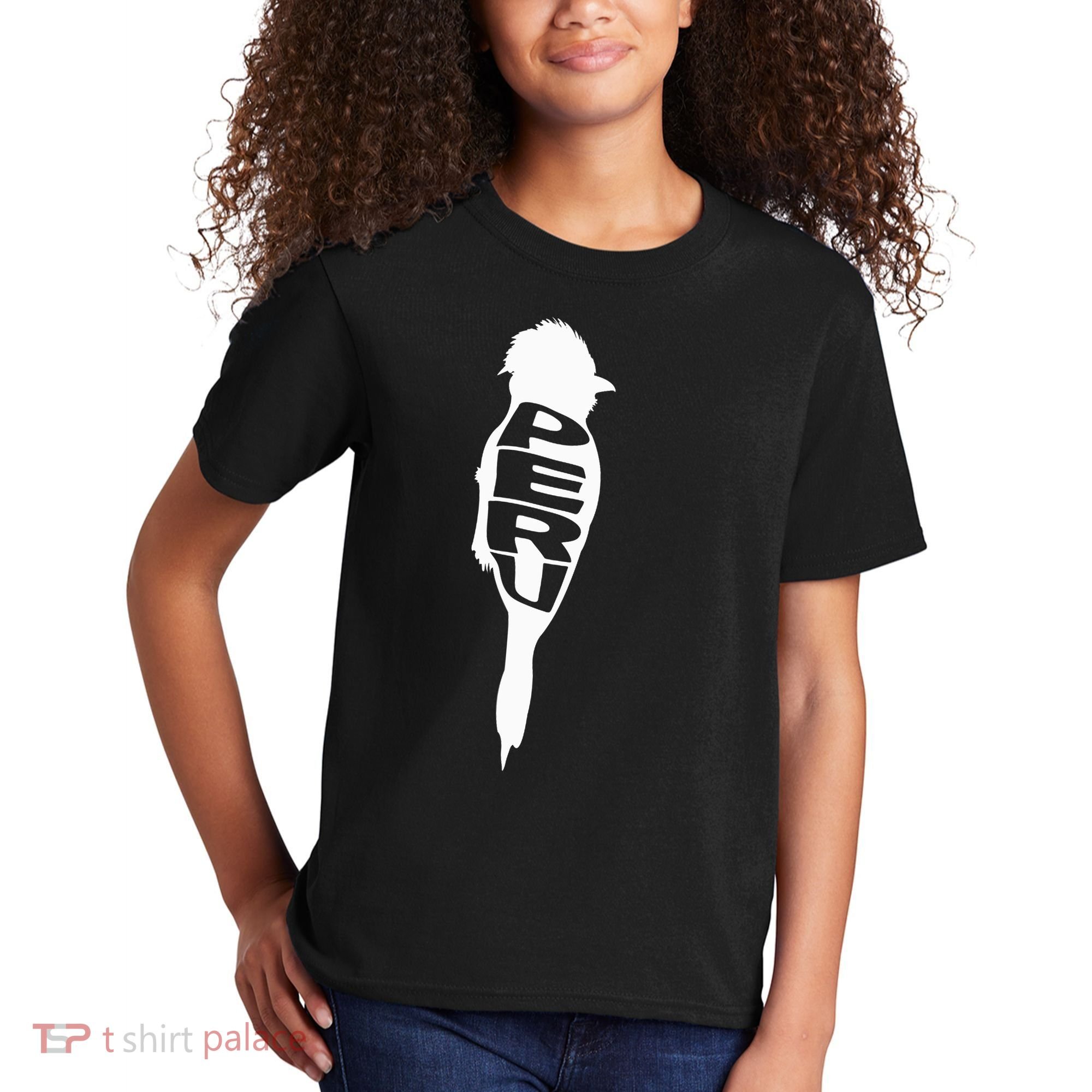 Peru Tunki Bird Word Art - Funny Animal Kids T-Shirt