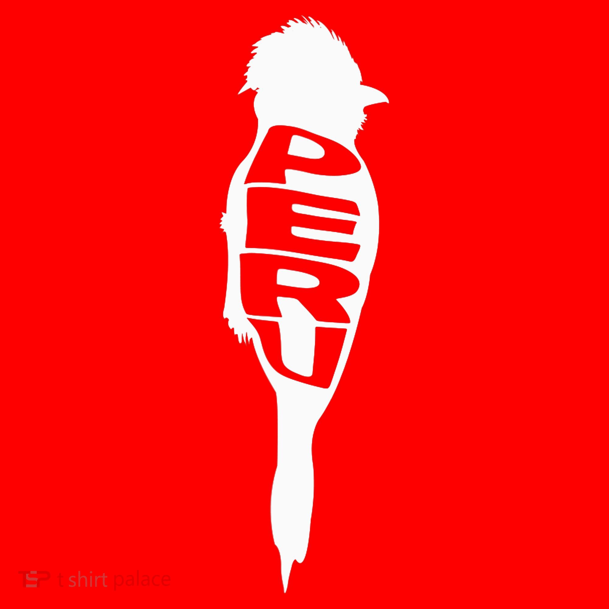 Peru Tunki Bird Word Art - Funny Animal Santa Hat