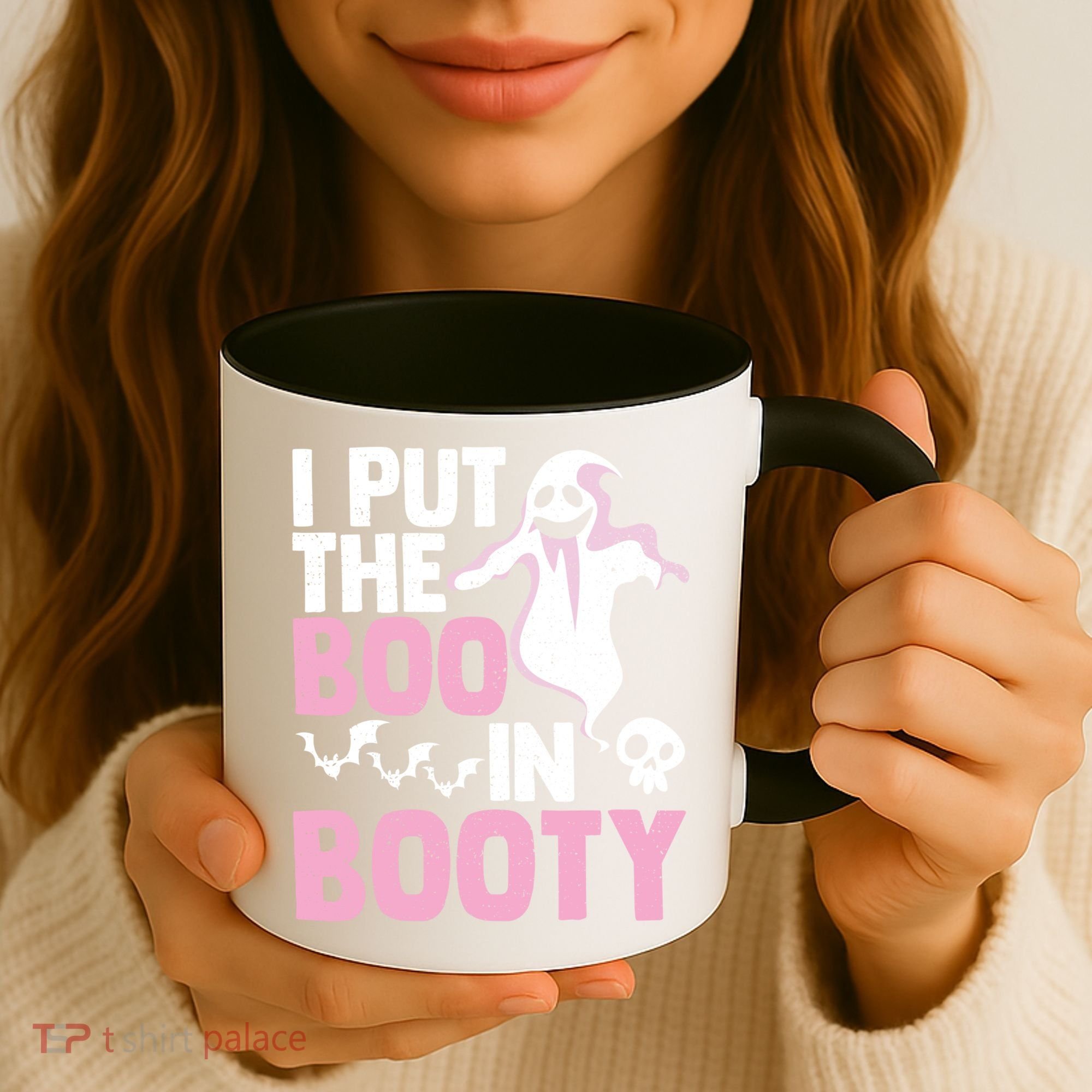 Put The Boo In Booty Funny Halloween Ghost Lover Joke Fan Gift Coffee Mug