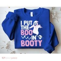 Put The Boo In Booty Funny Halloween Ghost Lover Joke Fan Gift Sweatshirt thumb 2