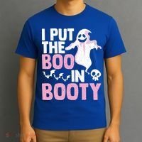 Put The Boo In Booty Funny Halloween Ghost Lover Joke Fan Gift T-Shirt thumb 3